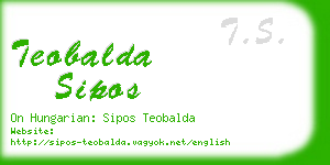 teobalda sipos business card